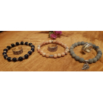 Aanbieding: Edelsteenarmband met zilveren ring